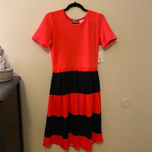 LuLaRoe Striped MIDI Dress